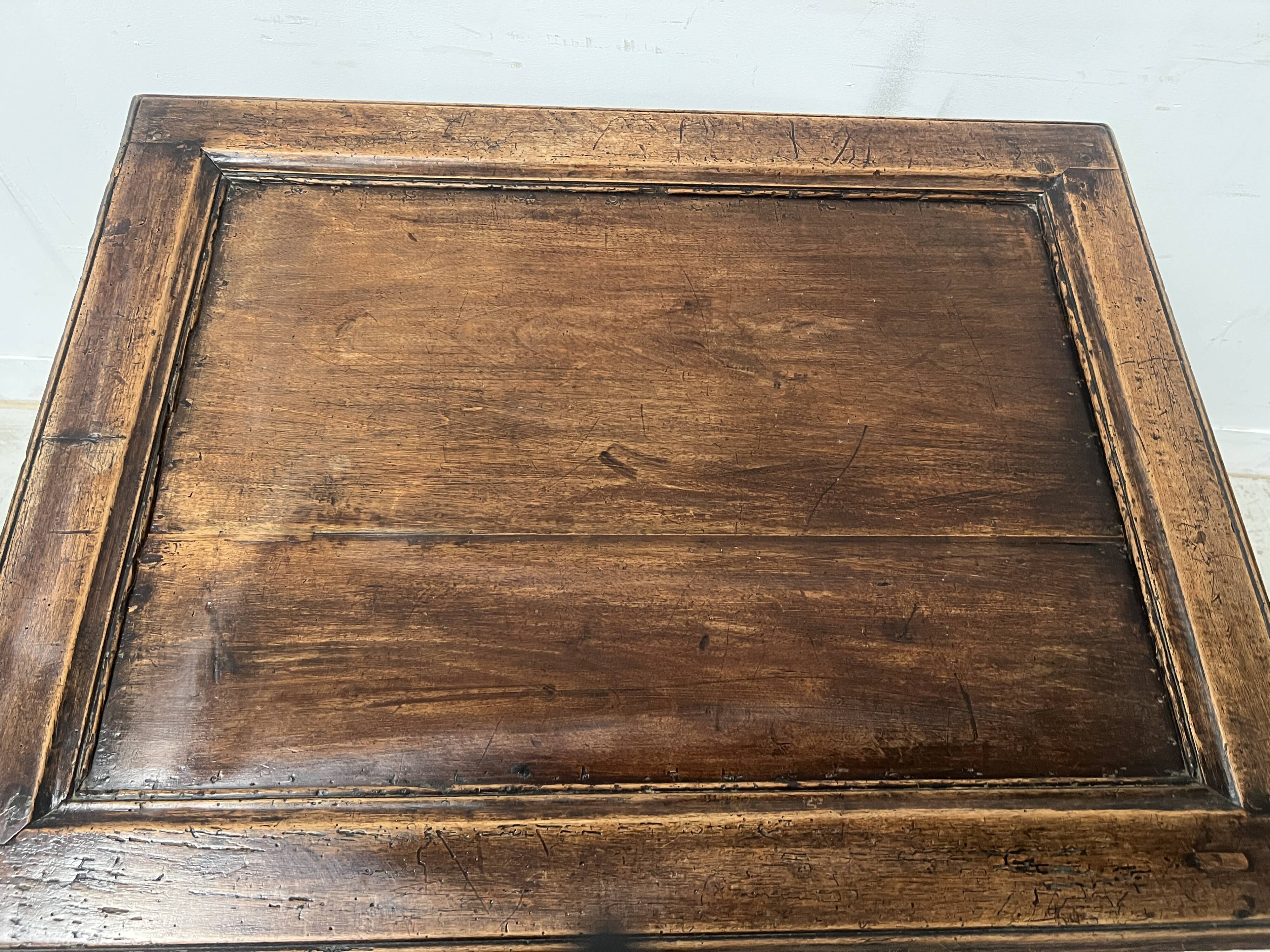 19th-century solid walnut desk.