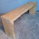 Bench 120 cm old solid wood with patina