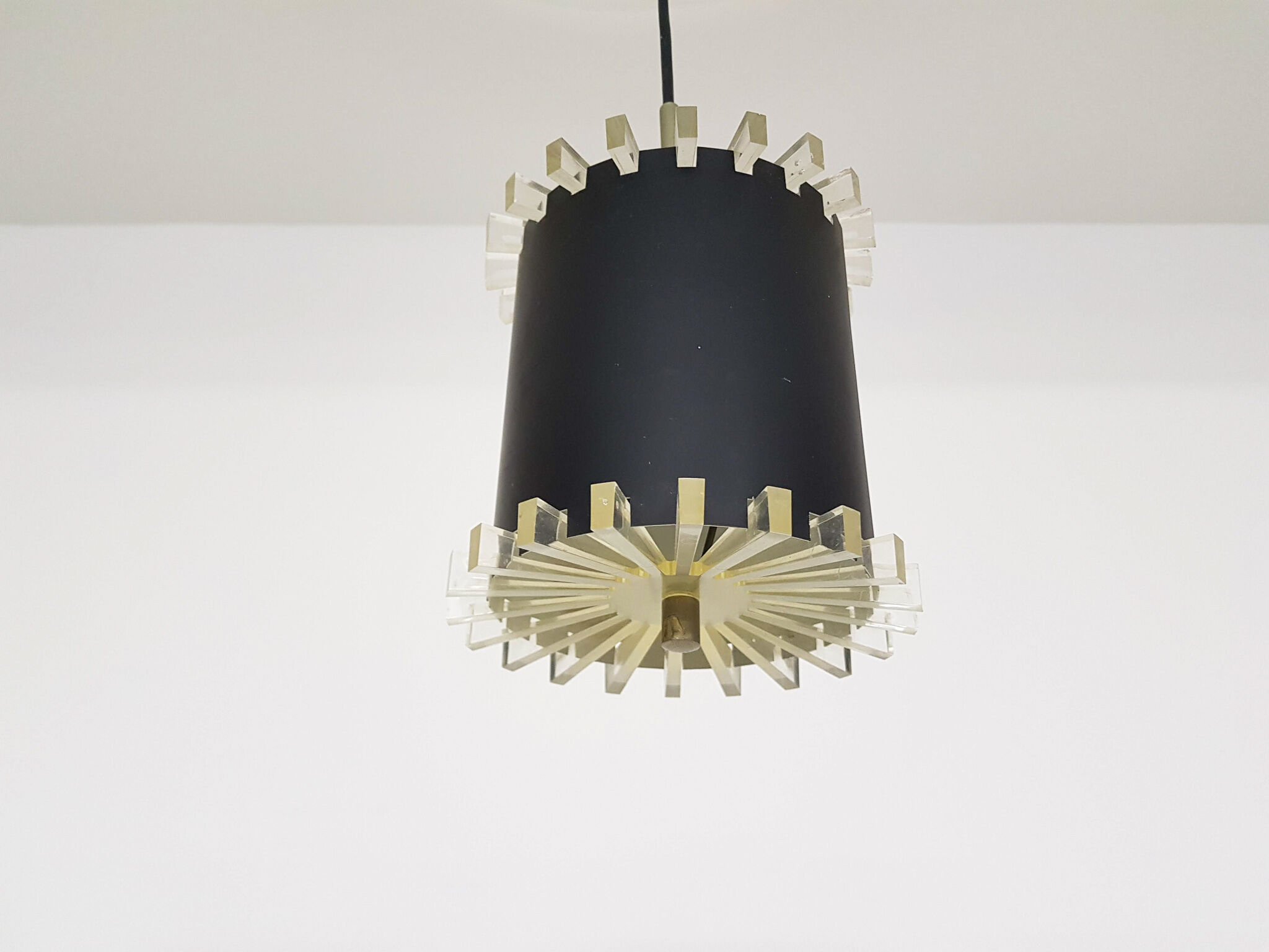 Small mid-century pendant light the Netherlands 1960's