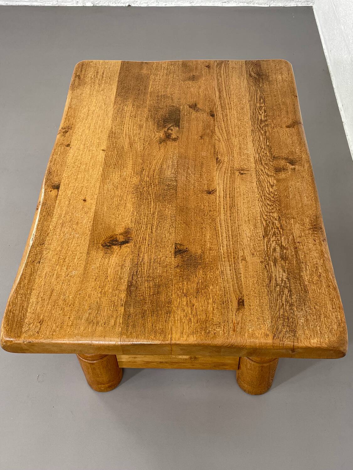 Vintage solid oak coffee table