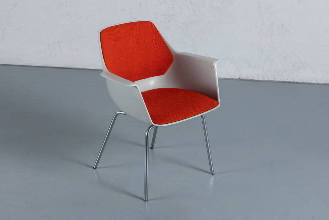 Vintage Space Age Orange Dining Chair, Italy, 1970’s