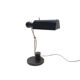 Black desk lamp by Oskar Immerschied for PGH Metalldrücker Halle