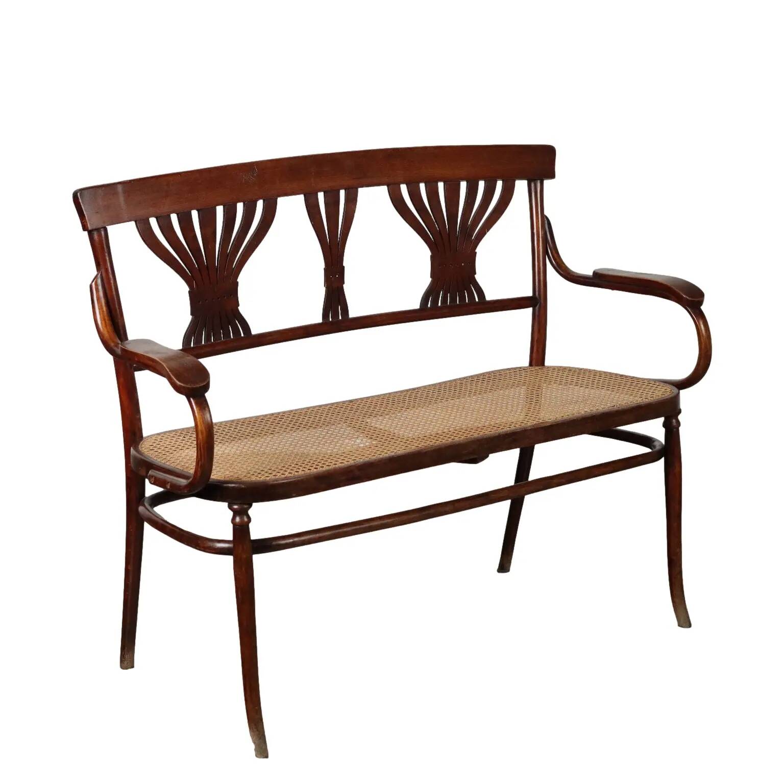 Antique Thonet Art Nouveau canapé in beech, Austria, 20th century.