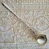 Punch ladle, cocktail, in silver-plated cherry metal.