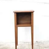 Wooden nightstand, vintage bedside table, sofa end table