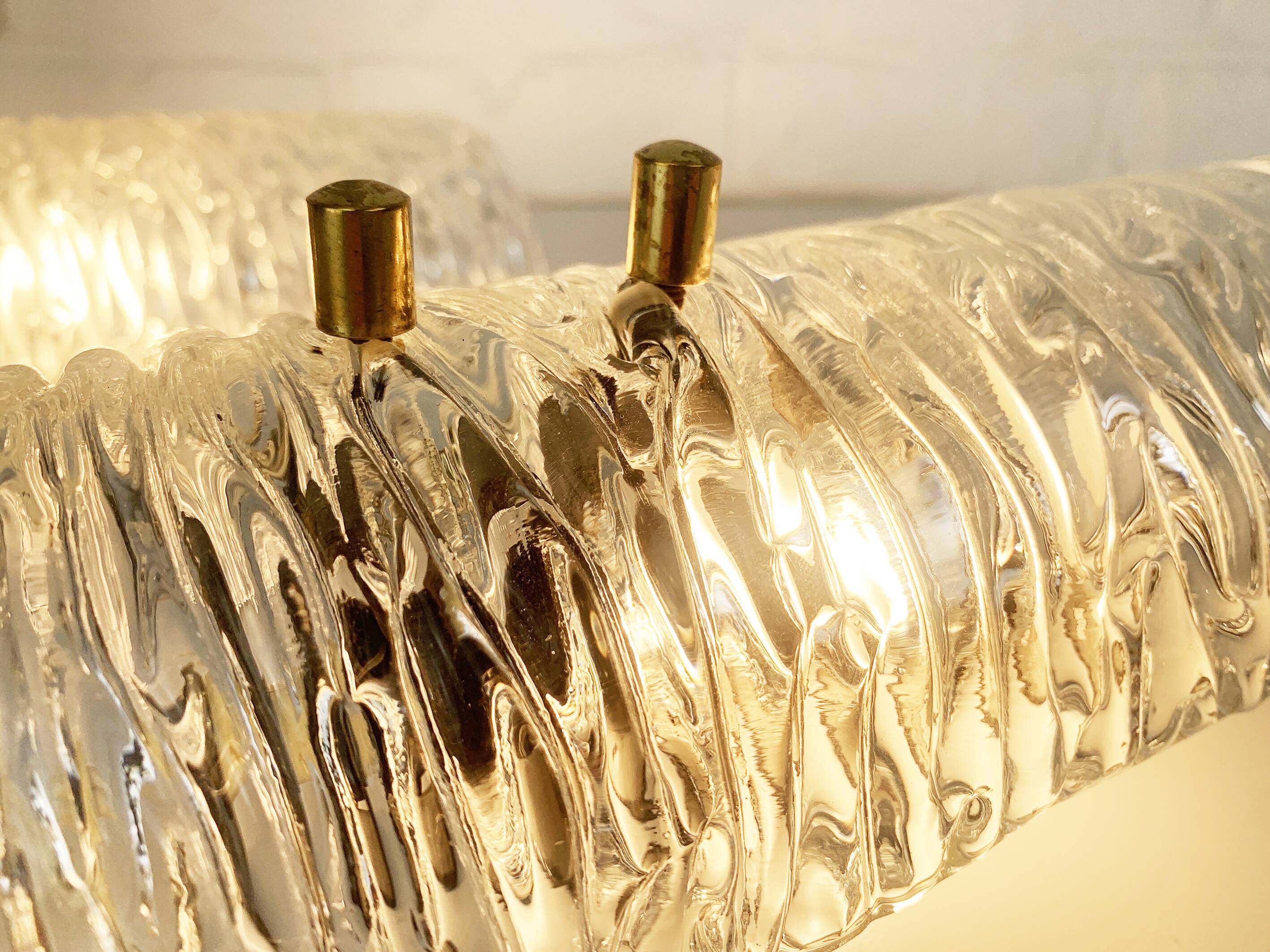 Pair of Swedish sconces 8493 Carl Fagerlund for Orrefors, 1960s