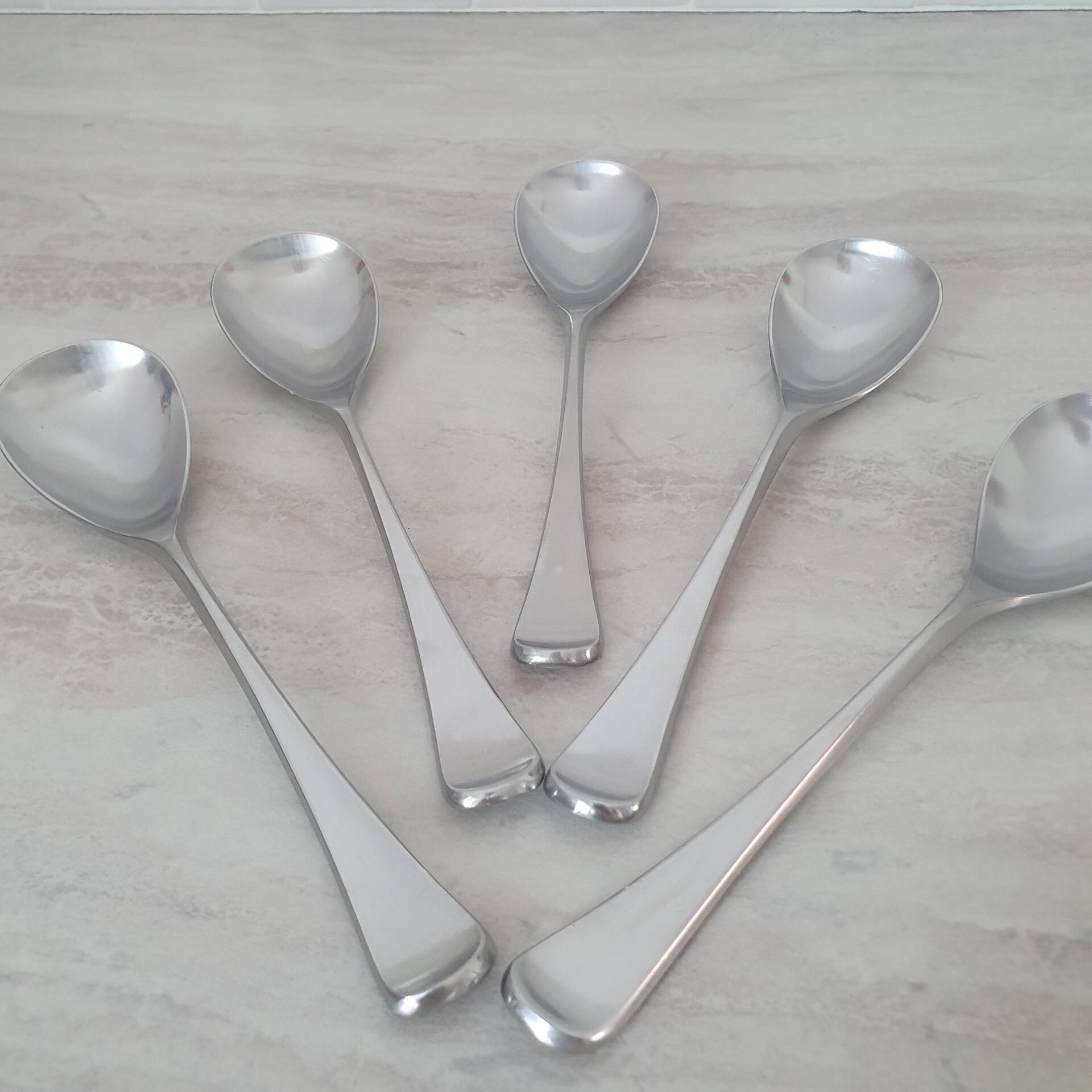 5 Large Spoons Guy Degrenne Cobra collection