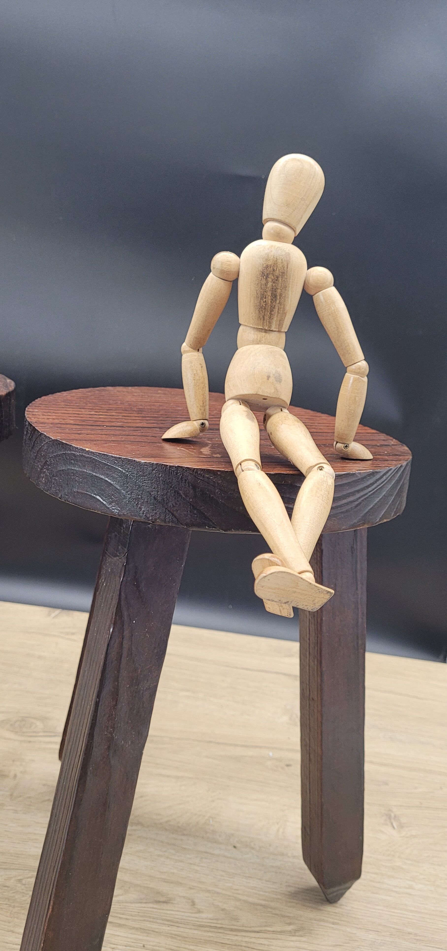 Pair of tripod stools square feet