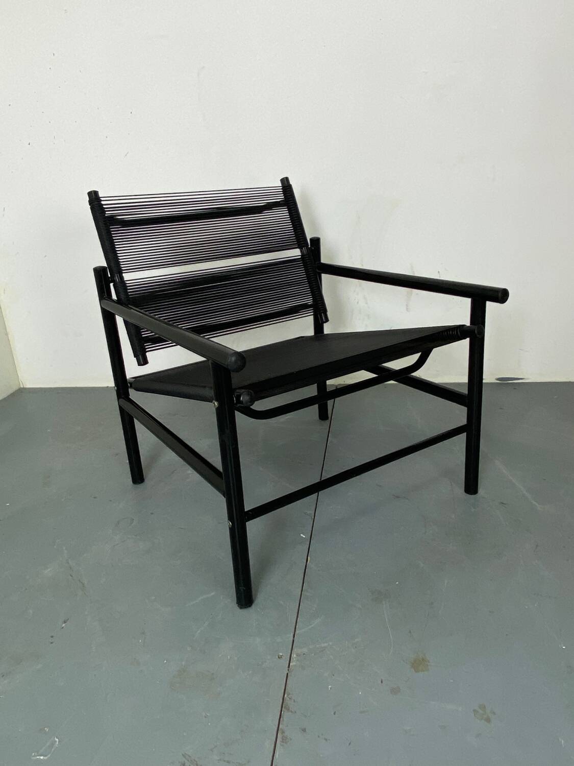 Italian Spaghetti Easy Chair from Fly Line, Italy, 1980s