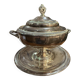 silver-plated caviar server