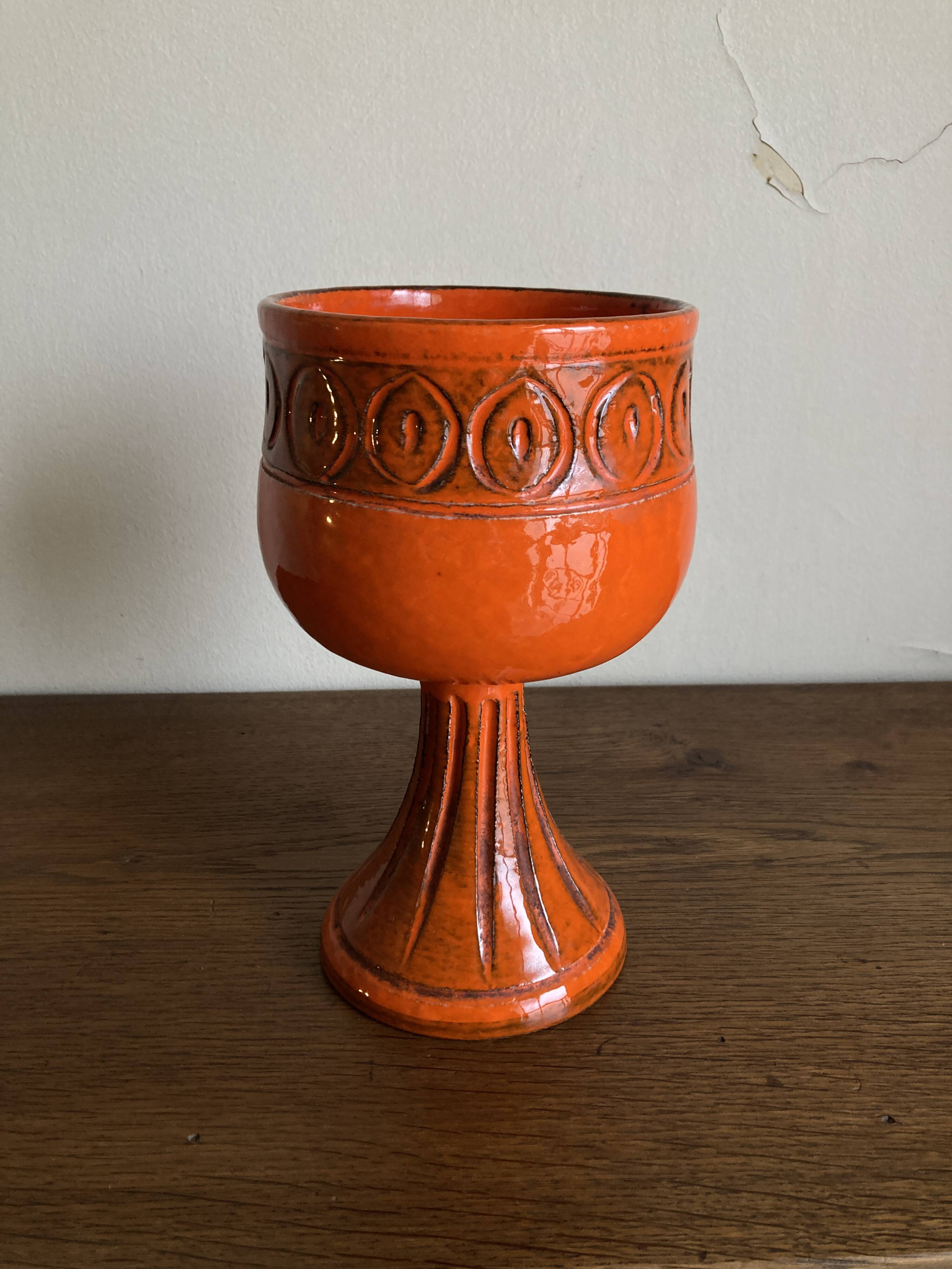 XXL ceramic 1960 Aldo Londi for Bitossi, mid-century Italian design