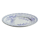 Set of 5 flat plates in earthenware with a lavender floral design H2 D22