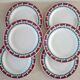 6 plates with duck decoration Made in Italy