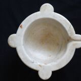 Carrara marble mortar of eighteenth period 37 x 18 cm