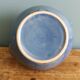 Blue glazed ceramic teapot signed