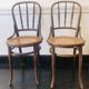 Pair of chairs signed Thonet