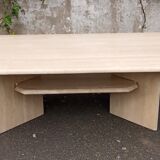Travertine coffee table