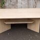 Travertine coffee table