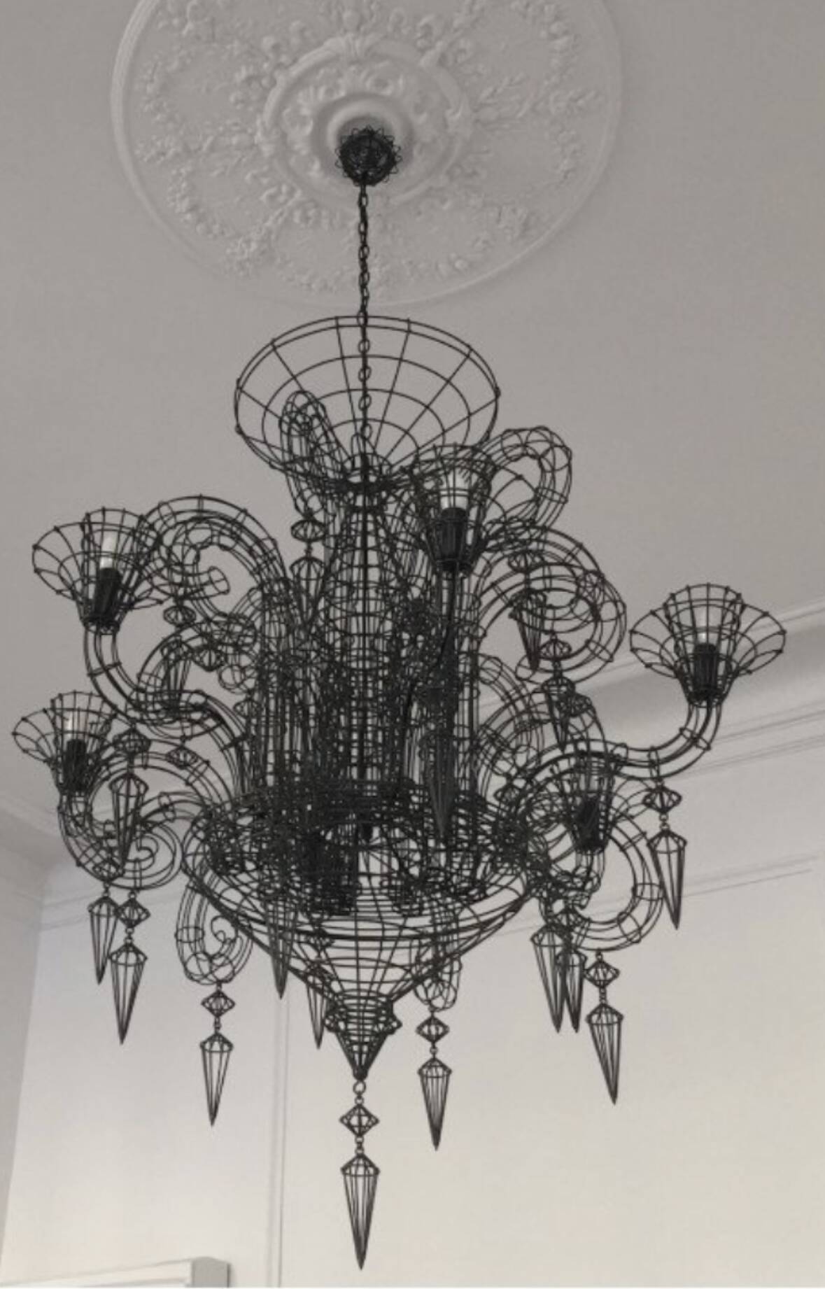 Forestier Angelus XL Chandelier – 113 cm Modern French Pendant Lamp