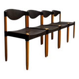 Quatre chaises Casala en plastique