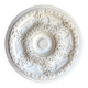 Rosette on white background, decorated with scrolls and beaded frieze ⌀ 61 cm