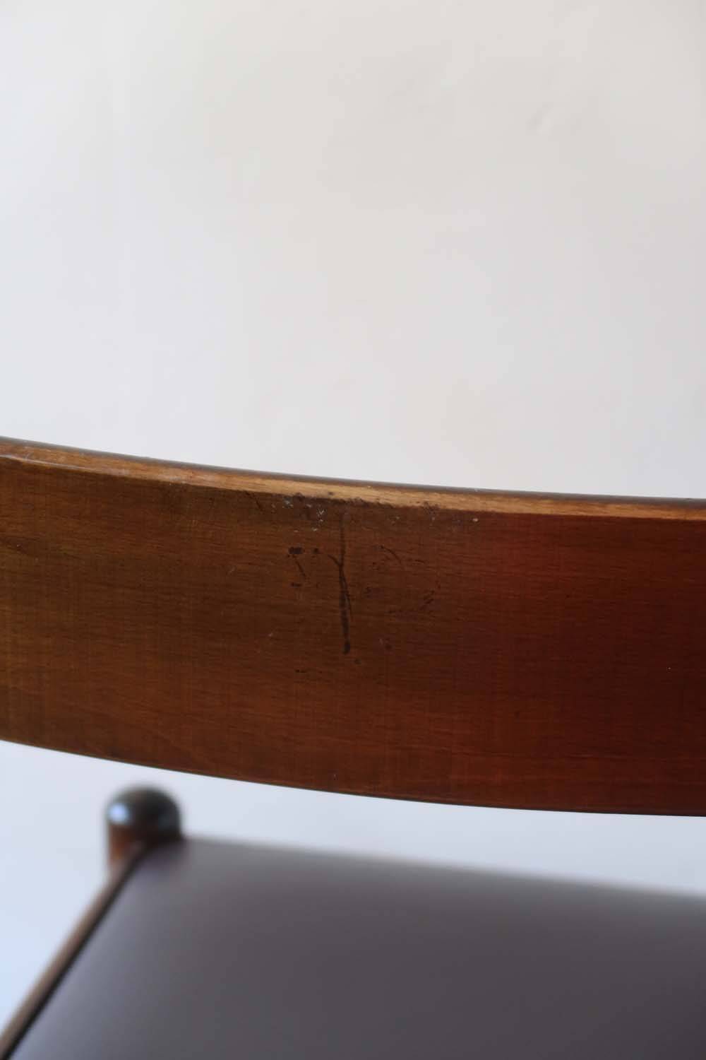 4 brutalist skai chairs (3 lots available)