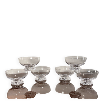 Verres a champagne 6p. Daum