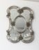 Venetian Murano glass mirror, Italy, 50s