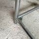 Shelf on chromed metal legs and glass tops 1970