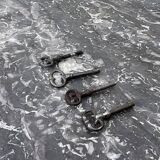 Louis-Philippe commode in walnut burl, Saint-Anne marble, mid-19th century.