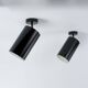 Black metal wall or ceiling lights, vintage 1950, Parscot, pipe spots.