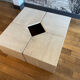 Modular coffee table in travertine, 4 elements.
