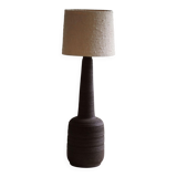 Tall decorative floor lamp in organic ceramic, mid-century Danish, 1970s.