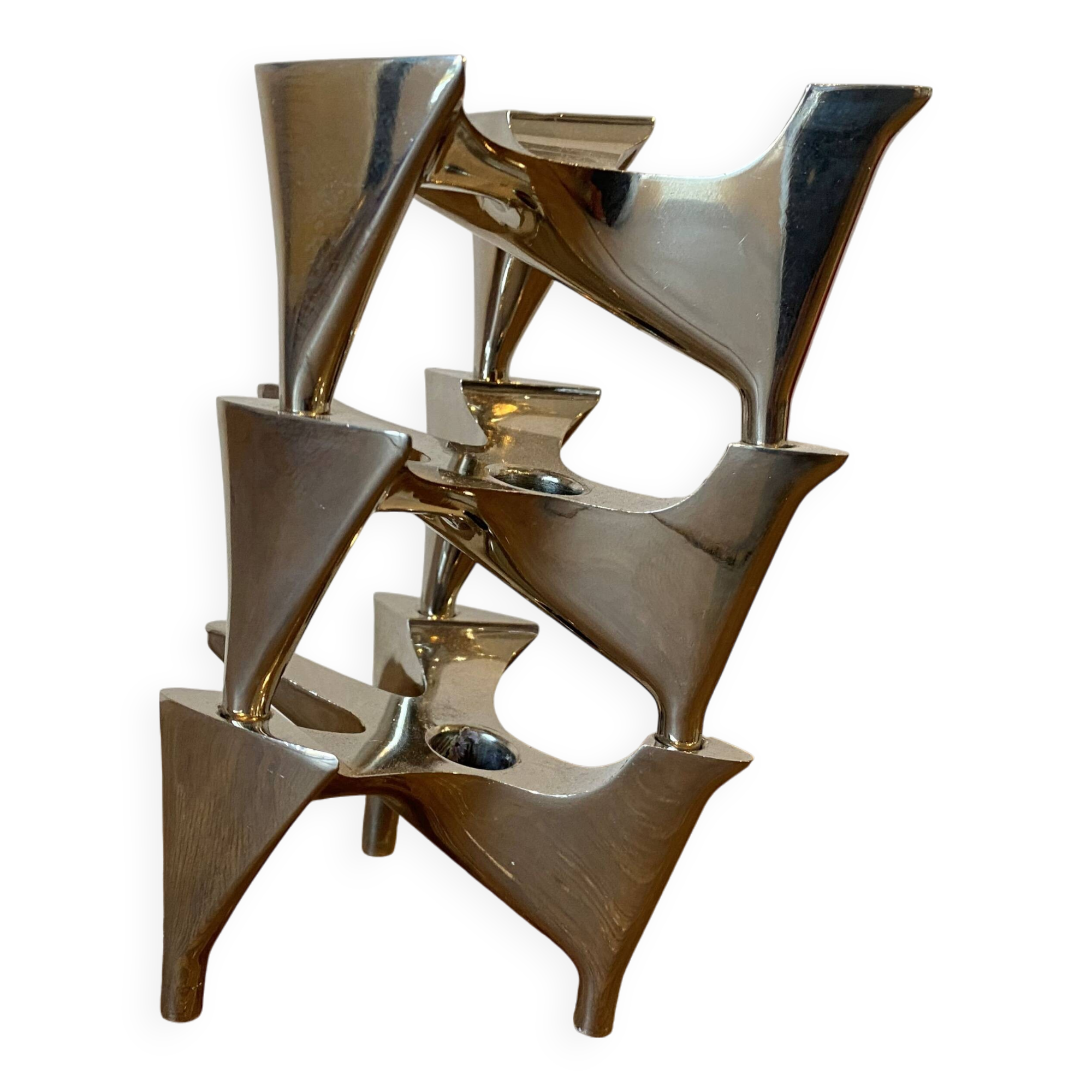 3 modular Vogelflug Hammonia candlesticks, 1970