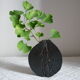Vase en céramique noire