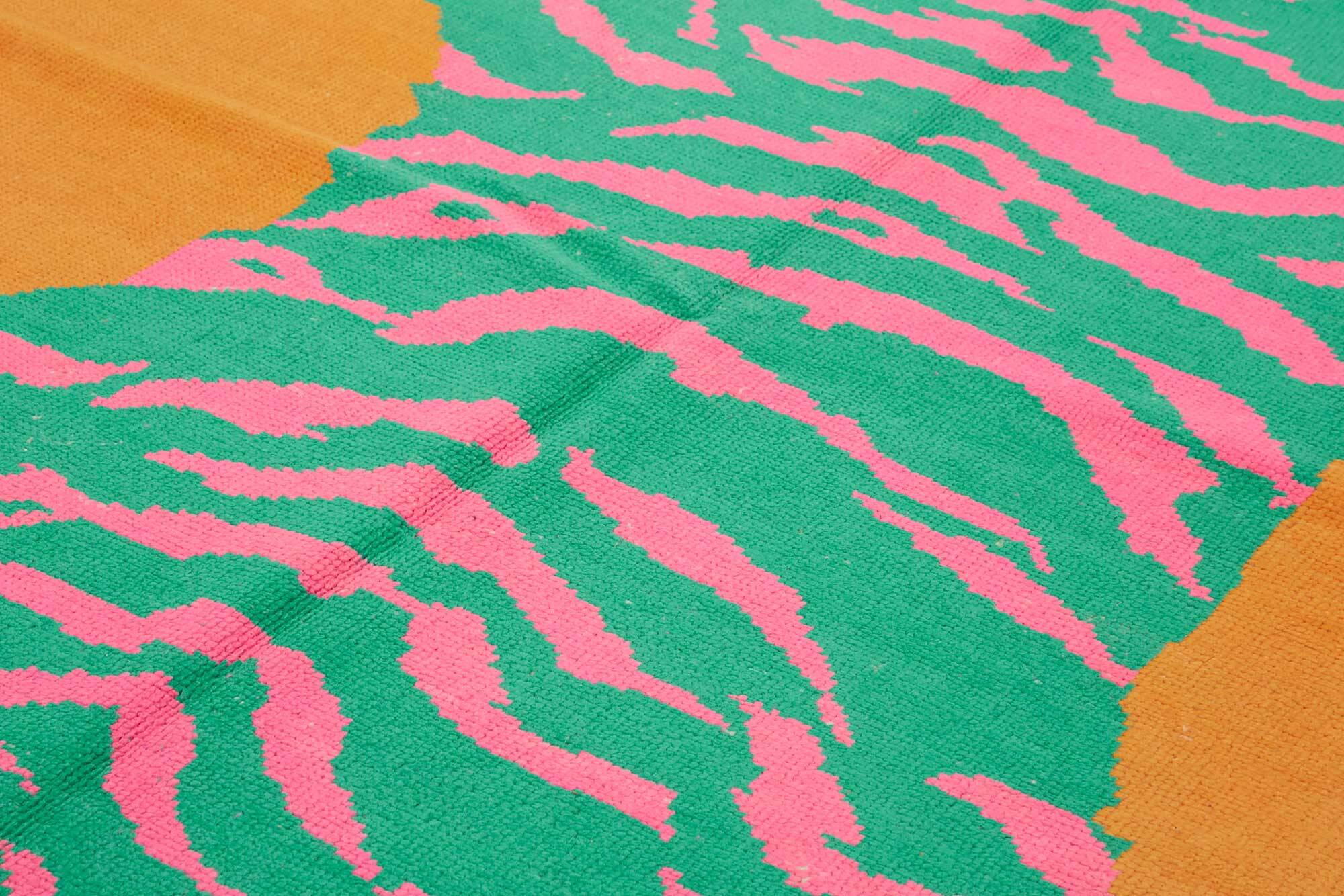 Tapis tigre turc en laine noué à la main 223 cm x 328 cm
