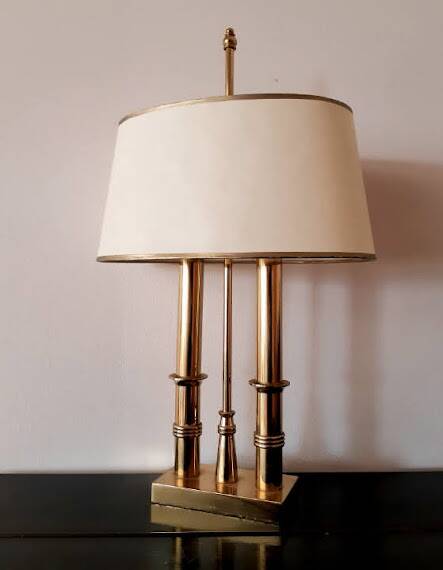 Hollywood Regency style hot water bottle lamp, circa 1960