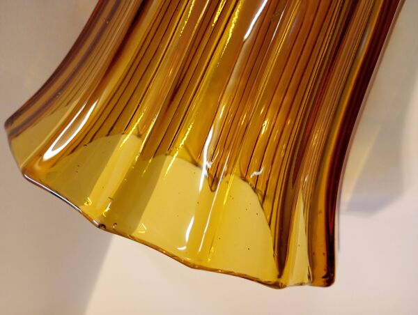 Paire de vases ambrés fait en Belgique ''Henri Heemskerk'' art déco vers 1930