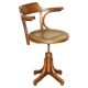 Antique Thonet model no. 3 swivel office armchair