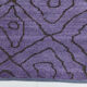 7x9 modern vintage purple  hemp area rug,