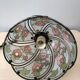 Glass pendant lamp, floral pattern