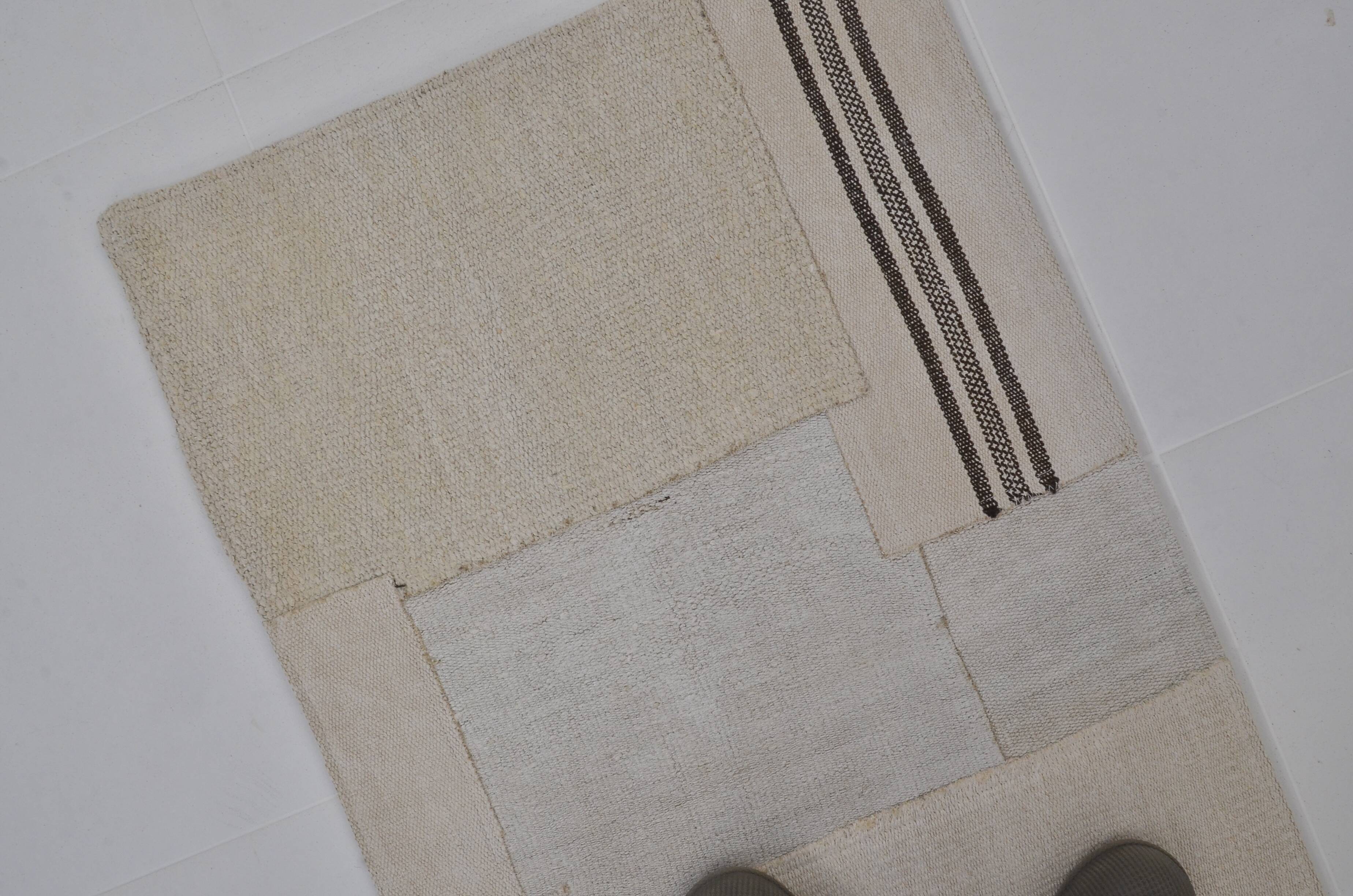 Vintage Decorative Hemp Kilim Runner sku3832