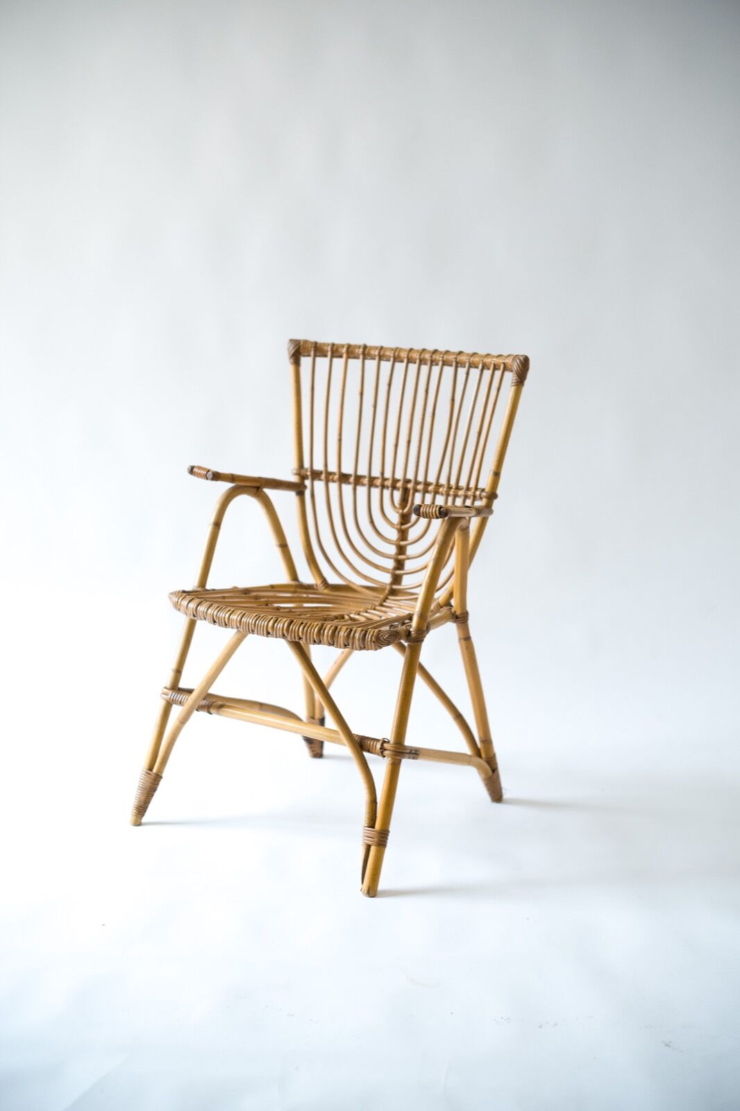 Rattan office chair