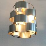 French aluminium sculptural pendant from the mid-century by Max Sauze, 1960s.