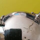 Old silver metal saucer