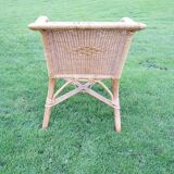Old Light Wicker Armchair