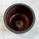 Wendelin Stahl 655-20 Red Brown Vase with Zig Zag Motif, German Studio Pottery with Red Triangles
