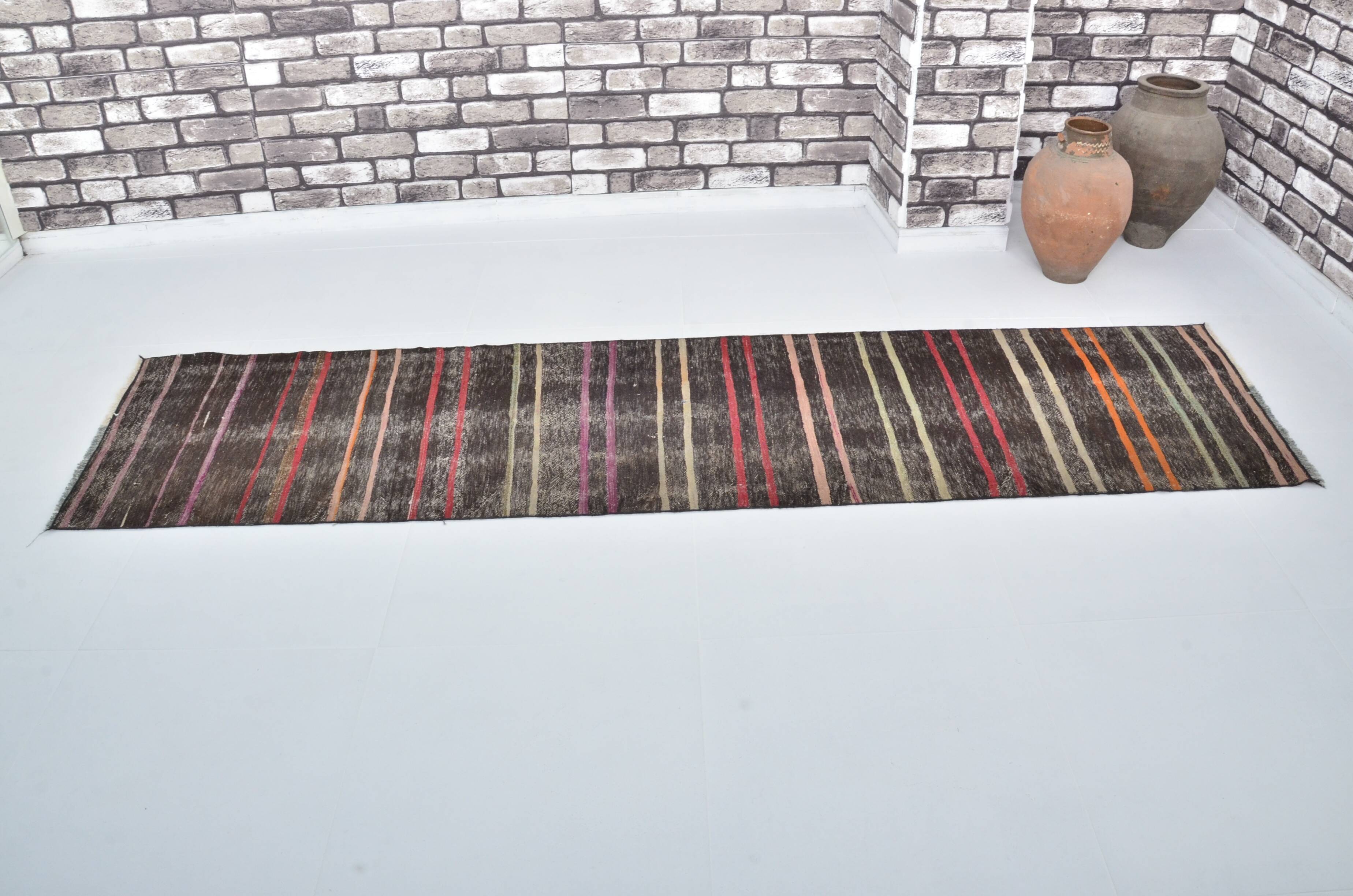 Tapis Kilim Oushak d'Anatolie à rayures