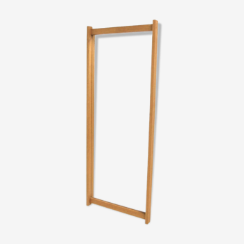 Miroir scandinave en chêne, Suède, 1960, 112cm x 45cm