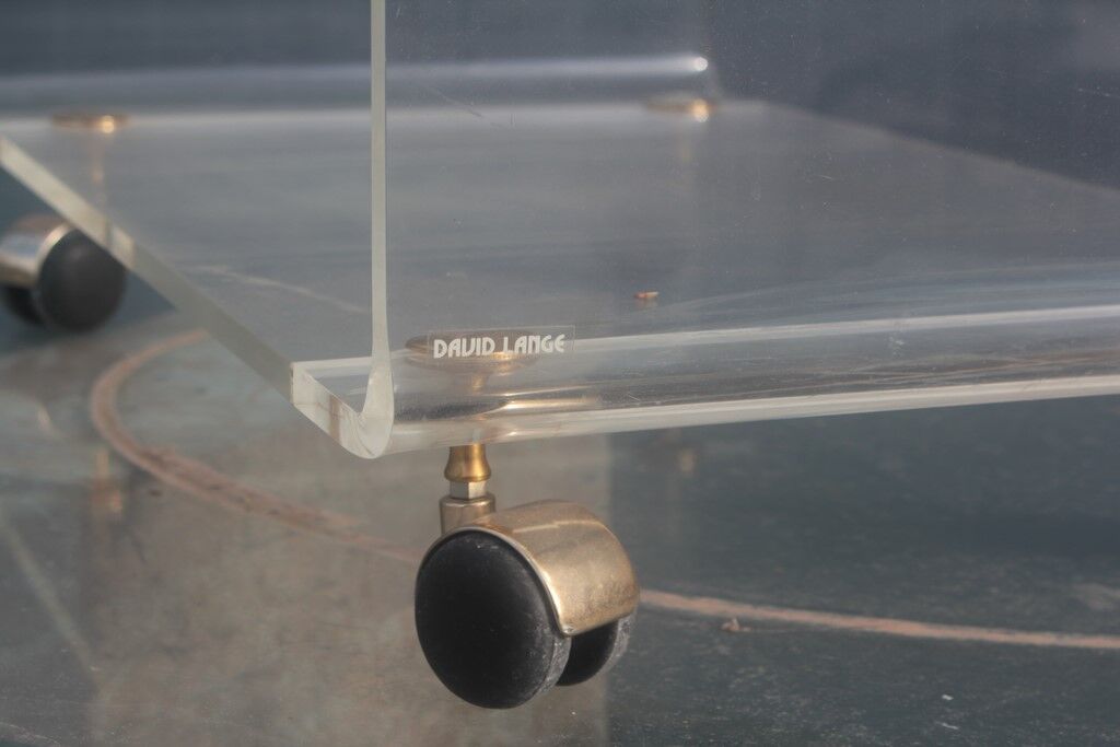 Service Davide Lange lucite collection les invisibles 1970-1980